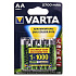 Аккумулятор AA Varta R6 Ni-MH (2700 mAh) (4-BL) (рус) (10/100) ..