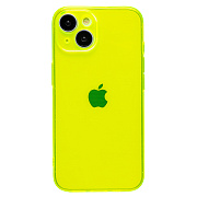 Чехол-накладка - SC344 для "Apple iPhone 15" (transparent/yellow) (232011)