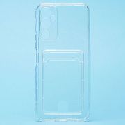 Чехол-накладка - SC276 с картхолдером для "Tecno Pova 4" (transparent)