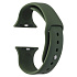 Ремешок - ApW Sport Band Apple Watch 38/40/41 mm силикон на кнопке (L) (pine green)