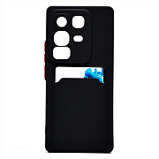 Чехол-накладка - SC337 с картхолдером для "Infinix Note 50 4G" (black) (239878)