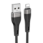 Кабель USB - Apple lightning Borofone BX46 12W 100см 2,4A  (black)