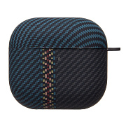 Чехол Luxo Creative для "Apple AirPods (4-го поколения)" (121) (black/blue) (240511)