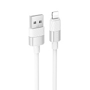Кабель USB - Apple lightning Borofone BX106 12W 100см 2,4A  (white)