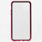 Чехол-накладка - 360 Magnetic Glass для "Apple iPhone 11 Pro Max" (red)