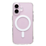 Чехол-накладка - SM006 SafeMag для "Apple iPhone 16" (прозрачный) (234513)