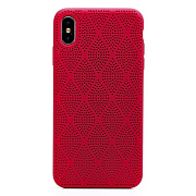 Чехол-накладка - SC119 для "Apple iPhone XS Max" (dark red) ..