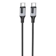 Кабель Type-C - Type-C Borofone BX101 Creator PD 60W 100см 3A  (black)