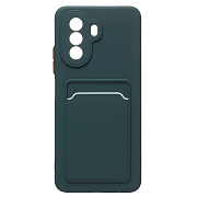 Чехол-накладка - SC315 с картхолдером для "Huawei nova Y70/nova Y70 Plus" (dark green) (214411)