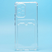 Чехол-накладка - SC278 с картхолдером для "Samsung SM-A536 Galaxy A53 5G" (transparent)