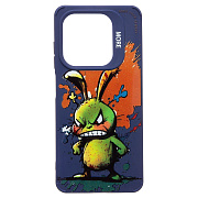 Чехол-накладка - SC335 для "TECNO Spark 20/Spark 20C" (заяц) (dark blue)