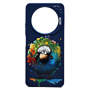 Чехол-накладка - SC335 для "Xiaomi Redmi A3"  (овечка) (dark blue) (232961)