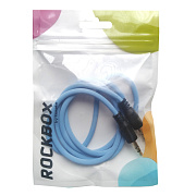 Кабель AUX (папа-папа) RockBox RC-MM3  100см   (blue)