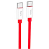 Кабель Type-C - Type-C Hoco X87 Magic PD 60W 100см 3A  (red)