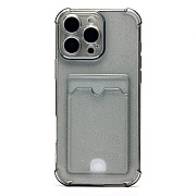Чехол-накладка - SC300 с картхолдером для "Apple iPhone 16 Pro Max" (black) (236531)