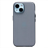 Чехол-накладка - PC089 для "Apple iPhone 15" (matte transparent/black)