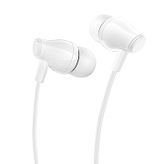 Проводные наушники с микрофоном внутриканальные Borofone BM61 Jack 3,5  (white)