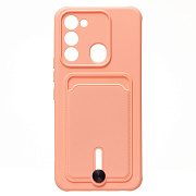 Чехол-накладка - SC304 с картхолдером для "Tecno Spark 8c/Spark Go (2022)" (light pink)