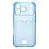 Чехол-накладка - SC300 с картхолдером для "Apple iPhone 17 Pro" (deep blue)