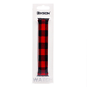 Ремешок - ApW монобраслет Apple Watch 38/40/41 mm спорт текстиль (007) (red/black)