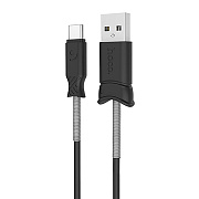 Кабель USB - Type-C Hoco X24 Pisces  100см 2,1A  (black)