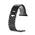Ремешок - ApW Apple Watch 38/40/41 mm металл раскладывающаяся застежка (black)