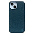 Чехол-накладка Cellis SM030 SafeMag для "Apple iPhone 15" Натуральная кожа зернистая (dark blue) (237467)