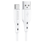 Кабель USB - Type-C Borofone BX48 18W 100см 3A  (white)