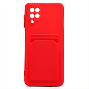 Чехол-накладка - SC315 с картхолдером для "Samsung SM-A125 Galaxy A12" (red)