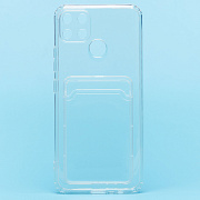 Чехол-накладка - SC276 с картхолдером для "Realme C21Y/C25Y" (transparent)