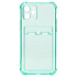 Чехол-накладка - SC276 с картхолдером для "Apple iPhone 12" (green)