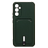 Чехол-накладка - SC304 с картхолдером для "Samsung SM-A346 Galaxy A34" (dark green)