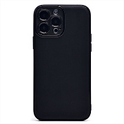 Чехол-накладка - PC084 экокожа для "Apple iPhone 13 Pro Max" (black) (219667)