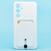 Чехол-накладка - SC304 с картхолдером для "Samsung Galaxy A55" (white) (238131)