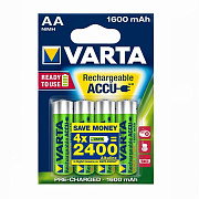 Аккумулятор AA Varta R6 R2U Ni-MH (1600 mAh) (4-BL) (40/100) ..