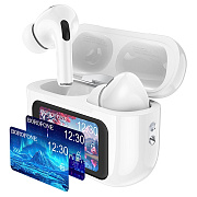Беспроводные Bluetooth-наушники Borofone TWS BW76 ANC с экраном (white)