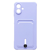Чехол-накладка - SC304 с картхолдером для "Samsung Galaxy A07 4G" (light violet) (241632)