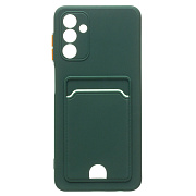 Чехол-накладка - SC315 с картхолдером для "Samsung SM-A047 Galaxy A04s" (dark green)