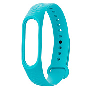 Ремешок - WB08 Xiaomi Mi Band 3/Mi Band 4 силикон на кнопке (регулируемый) (dark green)