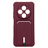 Чехол-накладка - SC304 с картхолдером для "Tecno Spark 30C 4G" (bordo) (237701)