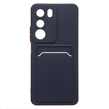 Чехол-накладка - SC337 с картхолдером для "Realme C71" (dark blue) (241116)