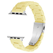 Ремешок - ApW30 Apple Watch 38/40/41 mm акриловый (yellow)