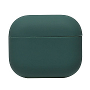 Чехол - Soft touch для кейса "AirPods (3-го поколения)" (dark green)
