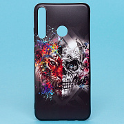 Чехол-накладка - SC185 для "Huawei Honor 9C/Huawei P40 Lite E" (002) (black/orange)