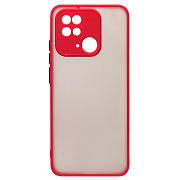 Чехол-накладка - PC041 для "Xiaomi Redmi 10C" (red/black)