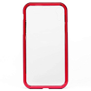 Чехол-накладка - 360 Magnetic Glass для "Apple iPhone XR" (red)