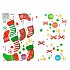 Наклейка - витражная 05 New Year (multicolor)
