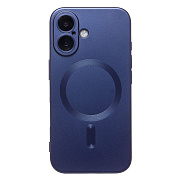 Чехол-накладка - SM020 Matte SafeMag для "Apple iPhone 16" (dark blue) (234698)