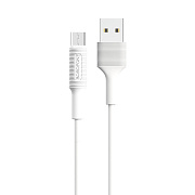Кабель USB - micro USB Borofone BX1 10W 100см 2A  (white)
