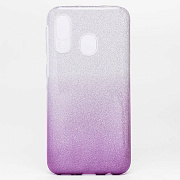 Чехол-накладка - SC097 Gradient для "Samsung SM-A405 Galaxy A40" (purple/silver)